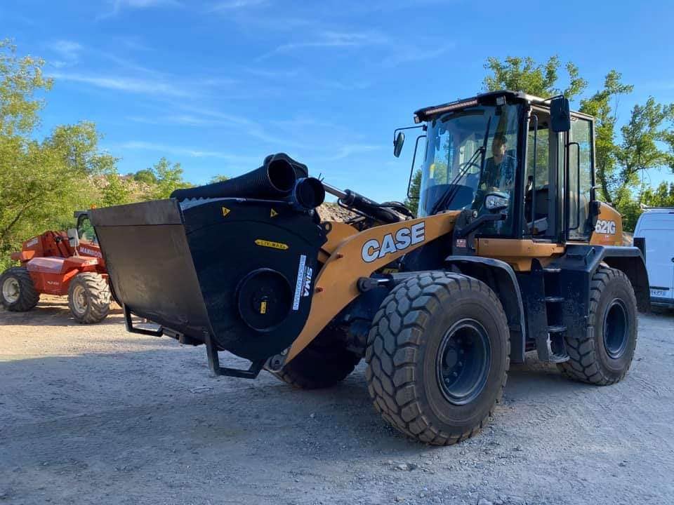Concrete Mixer Bucket on Wheel Loader